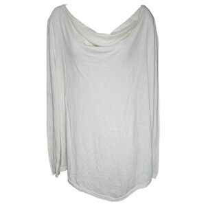 Ralph Lauren Wom XL White Lightweight Knit Sweater Boatneck Minimalist Basic EUC